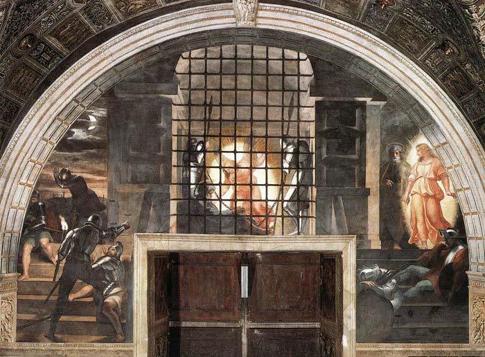 RAFFAELLO Sanzio The Liberation of St Peter oil painting picture